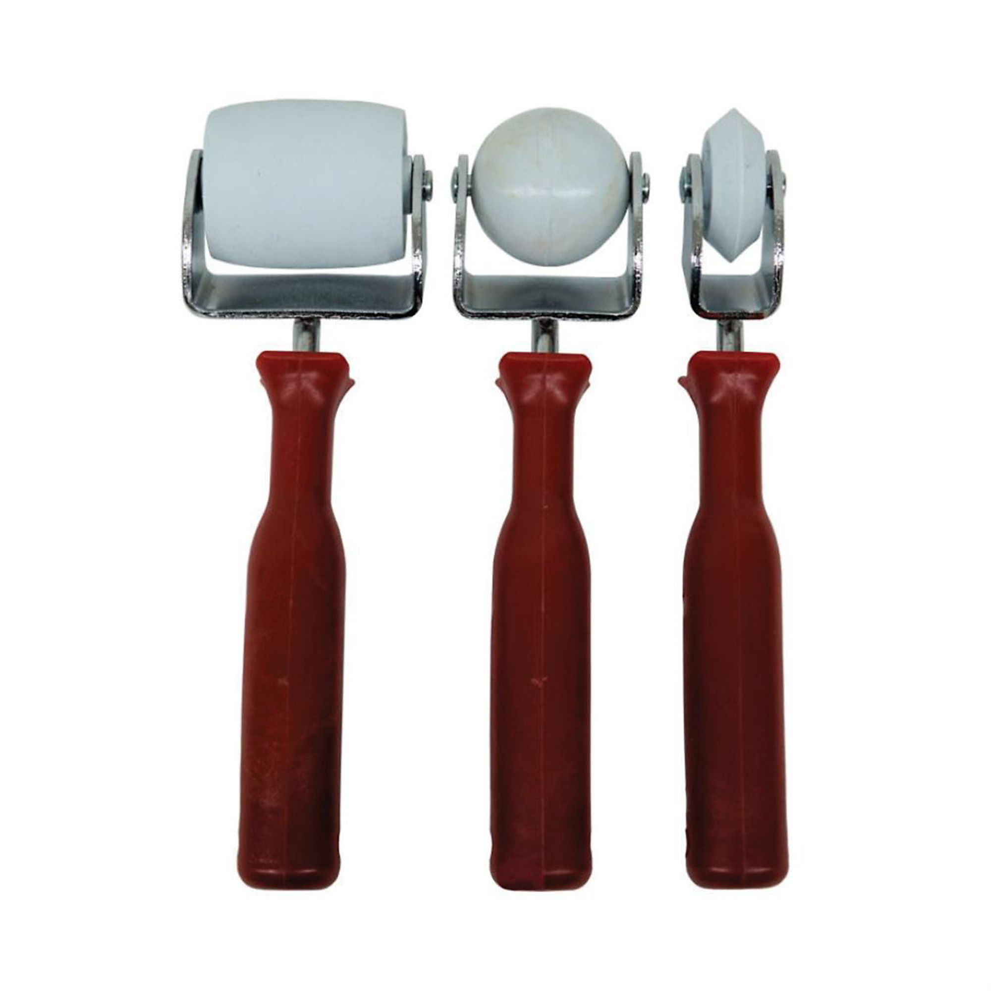 Polyvance Bumper Rollers Kit — 3-Piece, Wide, Round, Sharp Edge, Model# URE6148